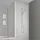 Seitenwand Badewannenaufsatz 90 x 160 cm Silber