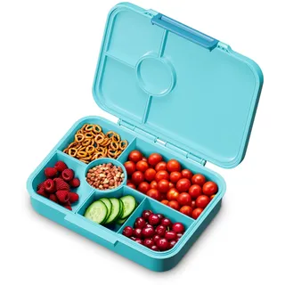 Schmatzfatz Lite Lunchbox für Kinder – Leichte Bento-Box mit 4–6 Fächern, aus BPA-freiem Tritan, auslaufsicher und spülmaschinenfest, für Schule, Kindergarten und Ausflüge
