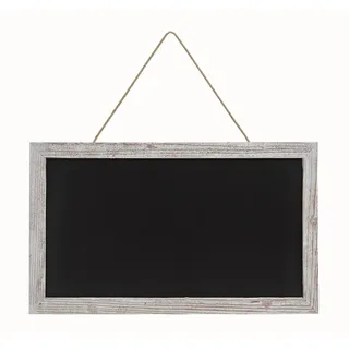 Geschenkestadl Große Kreidetafel Memotafel zur Beschriftung 63 x 38 cm Küchentafel Holzrahmen Tafel zum Hängen Wandtafel