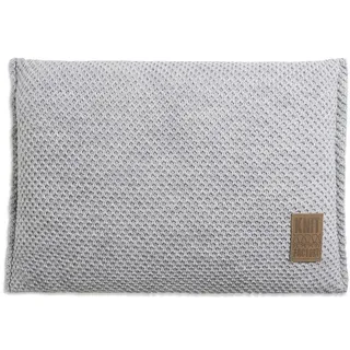 Knit Factory Dekokissen Knit Factory Lynn Kissen Grau - 60x40