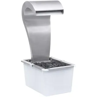 vidaXL Wasserfall Silbern