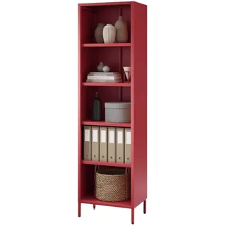 Jan Nowak Bücherregal 180 x 50 x 35 cm Rot