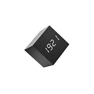 VBESTLIFE Digitaler Reisewecker, Digitaler LED-Wecker, Holzwecker, Digitaler Wecker, Kleiner Digitaler Wecker, Holzwecker, Digitaler LED-Licht-Digitalwecker, für Schreibtisch, für