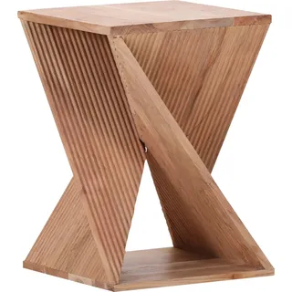GUTMANN FACTORY Beistelltisch Braun Akazie 35 x 35 x 50 cm