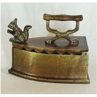 Dandibo - Briefbeschwerer Bügeleisen Eichhörnchen aus Metall 13 cm