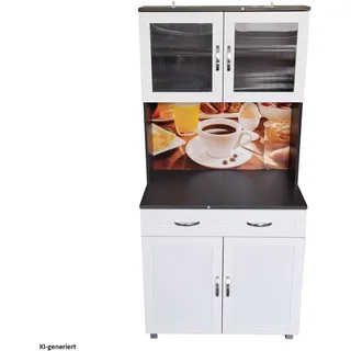 Hti-Living Küchenbuffet Blanca  grau Weiß