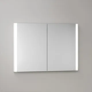 KEUCO Royal Atlas LED Spiegelschrank 100 x 71 x 11,5 cm mit 2 Türen, Unterputz 211201450102