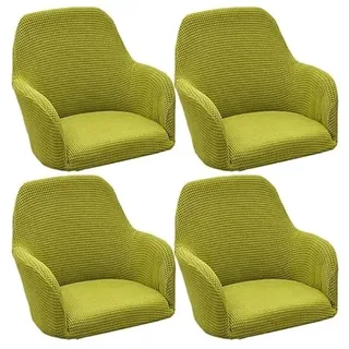 HEYBB Stretch Stuhlhussen-Bezüge Stuhlbezug Mit Armlehne 4er Set Esszimmerstuhlbezug Hochlehner Stuhlbezug Stuhl Abdeckung Für Esszimmer, Büro Schutzhülle