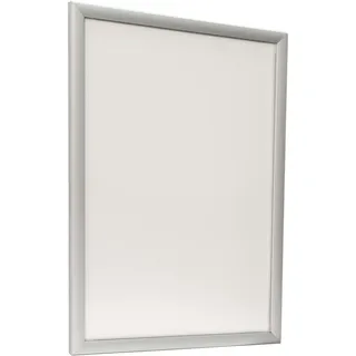 Alu Wechselrahmen DIN-A2, LED hinterleuchtet, einseitig, Klapprahmen silber für Plakate im Maß L62 x B45,5 cm, Leuchtwerbung horizontal und vertikal nutzbar, Posterrahmen Innenmaß L59,5 x B42 cm