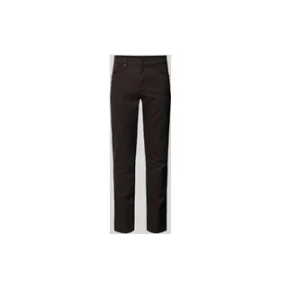 Stoffhose mit Viskose-Anteil im 5-Pocket-Design Modell 'Cadiz', Mittelbraun, 40/34
