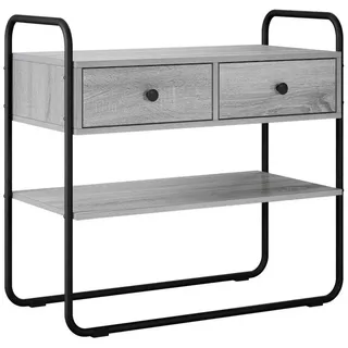 vidaXL Konsolentisch Grau Sonoma 80 x 40 x 75 cm Grau
