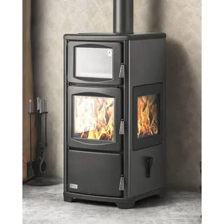 Teba TKS 19 Stahl Schwarz/Abdeckplatte Glas