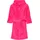 Unisex Kinder Fleece-Bademantel Morgenmantel pink 146/152