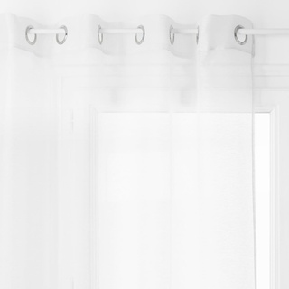 Atmosphera - Vorhang Moly - weiß - 135x240 cm - Weiß