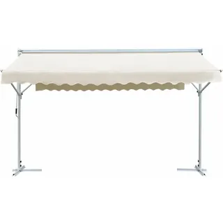 vidaXL Standmarkise 400 x 300 cm creme