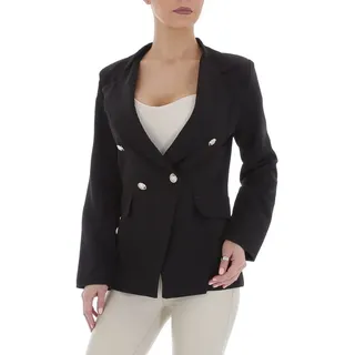 Ital-Design Sakko Damen Elegant Blazer in Schwarz schwarz XL