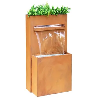 Dehner Cortenstahl-Gartenbrunnen Perth, ca. H89 cm, Orange