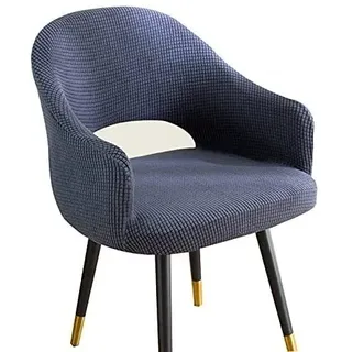 Küchenstühle Stuhlhussen-Bezüge 6er 4er Set Stuhlbezüge 6 Stück Grau, Mit Armlehne Büro Stuhlbezug MaisköRner Samt Sessel Schonbezug Stihle Sitzauflage,Fuir Esszimmer Hochzeit Party Hotel Bankett