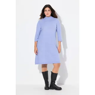 Ulla Popken Midikleid A-Linie Blau 50/52