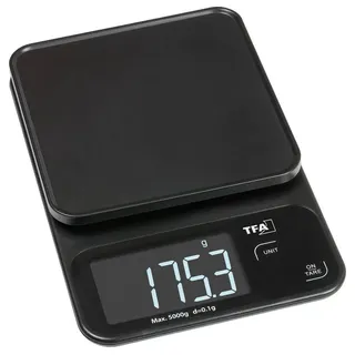 TFA Dostmann COOKIE Digitale Küchenwaage digital digital, mit Messschale Wägebereich (max.)=5000g Schwarz 130 x 195 x 29