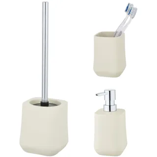 SCHÖNER WOHNEN-Kollektion Adine Bad-Accessoire Set, 3-teilig, Accessoires, 71400800, beige