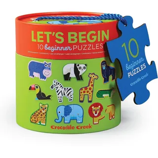 Crocodile Creek Bertoy 3829521 Let's Begin Puzzle, Dschungel