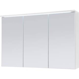 Badmöbel Spiegelschrank DUO 100 mit LED Beleuchtung Weiß