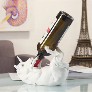 Weinflaschenhalter/Einhorn-Weinregal/Harz-Kunsthandwerk Weinregal/Einhorn-Statue, Figuren, Dekorationen, Fantasy-Geschenke für Weinliebhaber