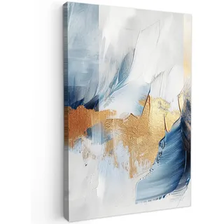 onlywow Leinwand Bilder Abstrakt gold | Gr.: 40 x 60 cm