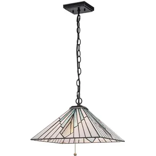 Elstead Lighting Alderley 2-flg. E27 40 cm mehrfarbig/Bronze