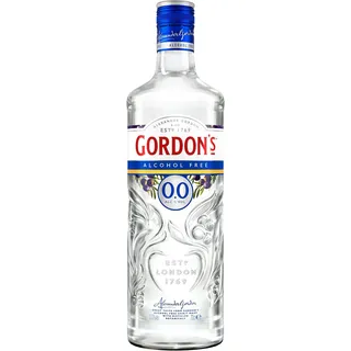 Gordon's 0,0% Alkoholfrei, Erfrischende, nichtalkoholische Gin-Alternative, Mixempfehlung mit Tonic Water, kalorienfrei & zuckerfrei, für gemeinsame Sommerabende, 0,0% Vol, 700ml Einzelflasche