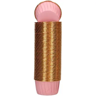 Wilton Muffin Cups Backförmchen, Baby Pink, 50 Stück | Backförmchen für Muffins und Cupcakes, Glänzende Metallic-Finish, Auch für Petits Fours, Süßigkeiten, Cake Pops