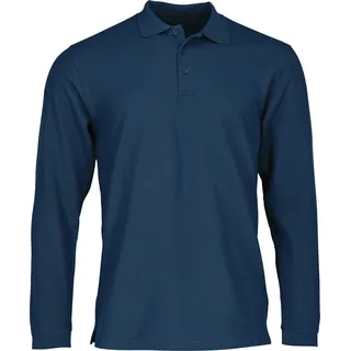 Fruit of the Loom PREMIUM LONG SLEEVE POLO Herren langarm Poloshirt aus 100% Baumwolle, navy, L