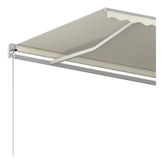 vidaXL Gelenkarmmarkise 500 x 350 cm weiß