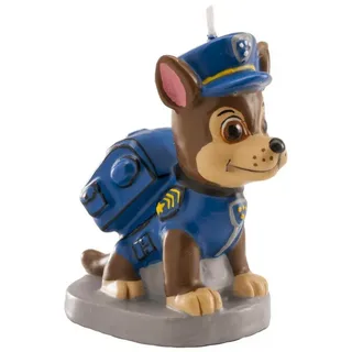 deKora Geburtstagskerze, Geburtstagskerze Paw Patrol Polizeihund als Tortendeko, 7cm