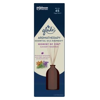 glade Raumduft Aromatherapy Essential Oils, 80 ml, mit Stäbchen, Lavendel Sandelholz, Moment of Zen