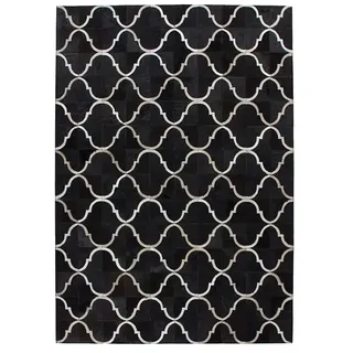 Kayoom Lavish 310 Lederteppich 120 x 170 cm Schwarz
