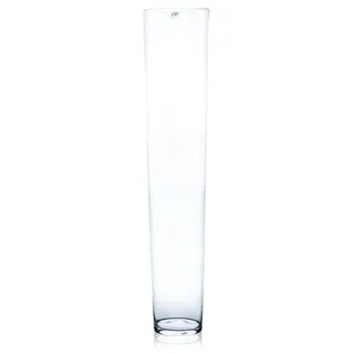 Konische Glasvase Vase Glas Blumenvase Bodenvase groß 70 cm