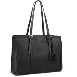 TANTOMI Handtasche Damen Groß, Laptoptasche 15.6 zoll, Laptoptasche mit verstellbarem Schultergurt für Arbeit, Reisen und Alltag - Laptop Tasche für 15.6 Zoll