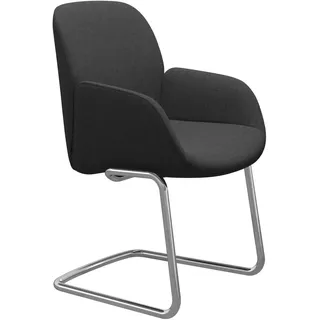 Stressless Stuhl Bay | Freischwinger D400 Calido Dark Grey Mit Armlehnen Poliertes Aluminium