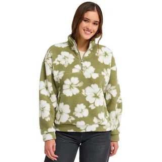 Roxy Jive Talking Bonded Sweatshirt Grün/Weiß M