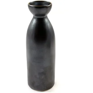 Japanisch Sake Flasche Krug In Silber Matt Glasierte Keramik