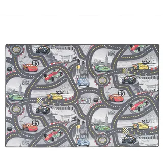 Snapstyle Disney Cars Kinderteppich 160 x 160 cm Grau