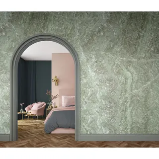 MARBURG Fototapete "Sanna" Tapeten moderne Vliestapete für Wohnzimmer Schlafzimmer Küche Gr. B/L: 2,12 m x 3,4 m, Rollen: 1 St., grün Fototapeten Natur