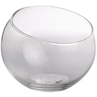 CRISTALICA Glasschale Ball 10cm transparent Kugelschale klar Votiv Kerzenglas