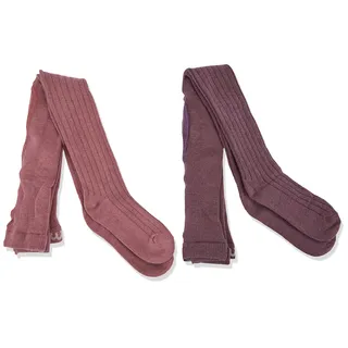 MINYMO Wool Stocking - rib 2-pack orchid haze (583) 56\62