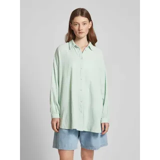 Oversized Bluse mit Umlegekragen Modell 'THYRA', Mint, M