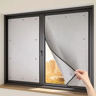 Reflektierende Isolierungsfolie Mit Saugnäpfen 8mm Hitzeschutzfolie Fenster Innen Mit Saugnäpfen Für Dachfenster & Wintergarten(65 * 120cm)