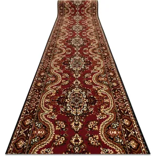 rugsx Läufer BCF FRÜHLING für Flur, Küche Rotwein 100x300 cm
