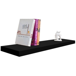 HTI-Living Wandregal Wandregal 120 cm Altona Schwarz, Stück 1-tlg., Wandregal Bücherregal schwarz